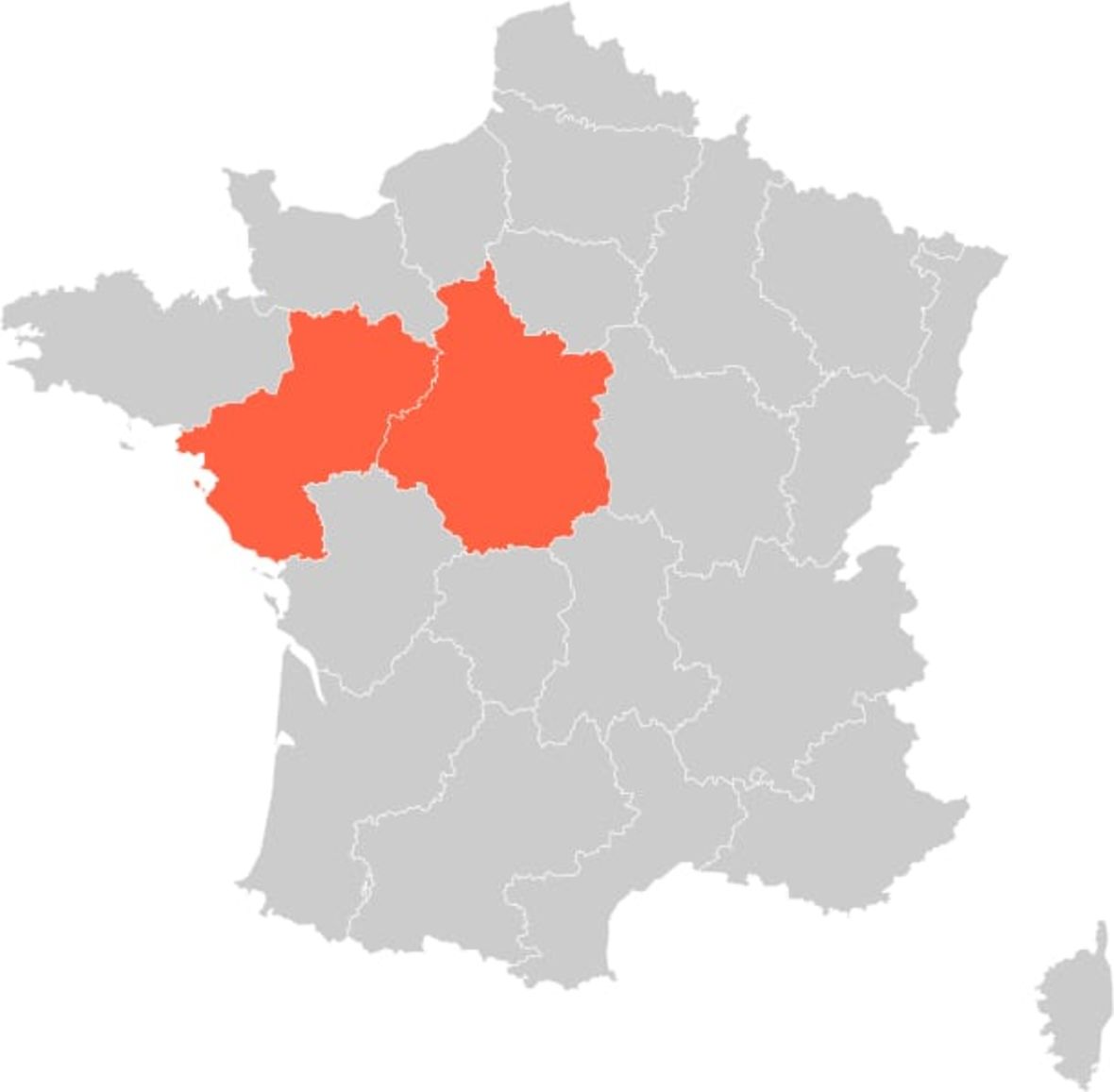 France Loire Valley Region Map