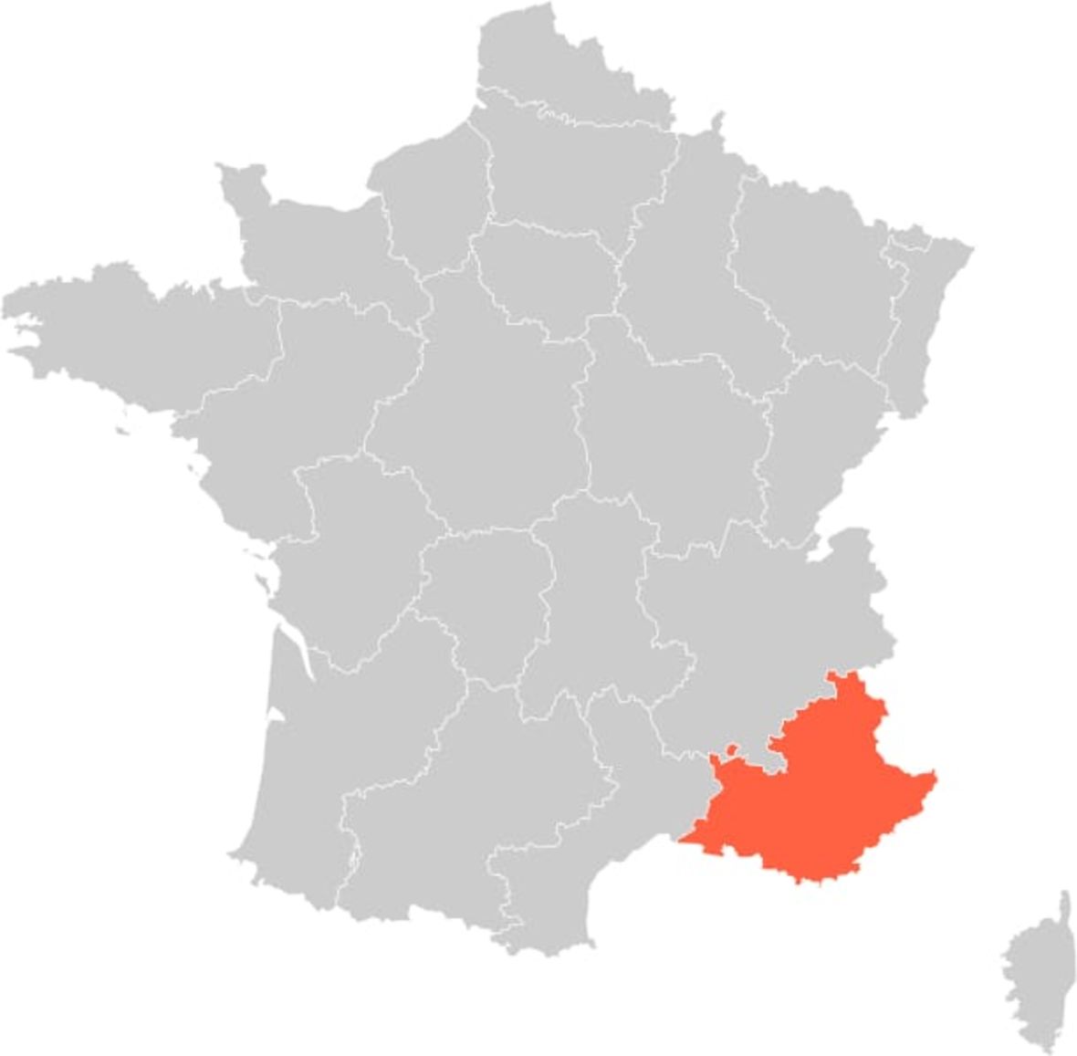 France Provence Region Map