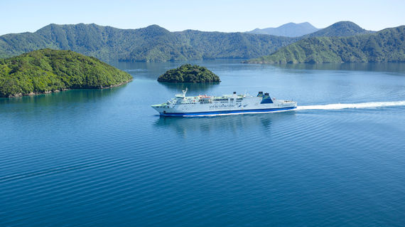 Sail away via the Cook Strait and watch out for some friendly dolphins
