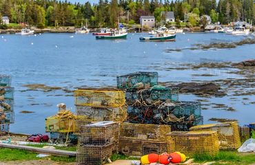 Lobster cages at Bar Harbour