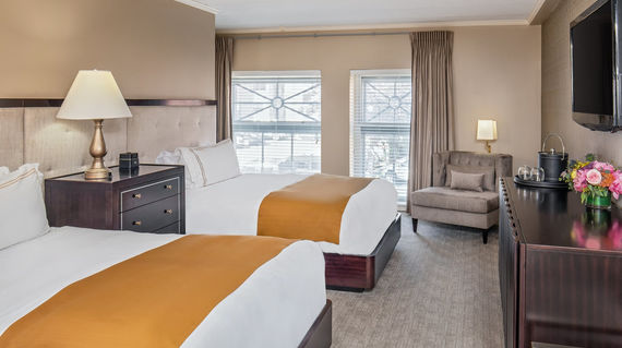 An elegant and cozy hotel located in the Old Port district of Portland, Maine
