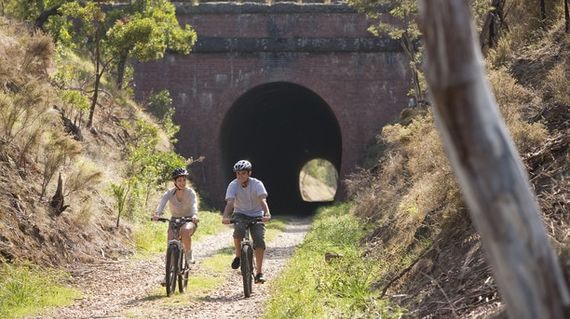 Bicycle tour Victoria and experience the longest trail tunnel in the state
