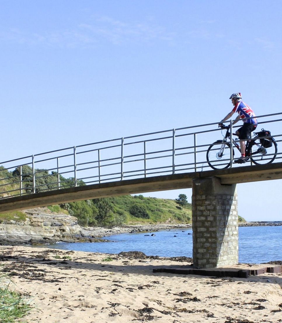 Enjoy the coastal views and breeze on this cycling adventure
