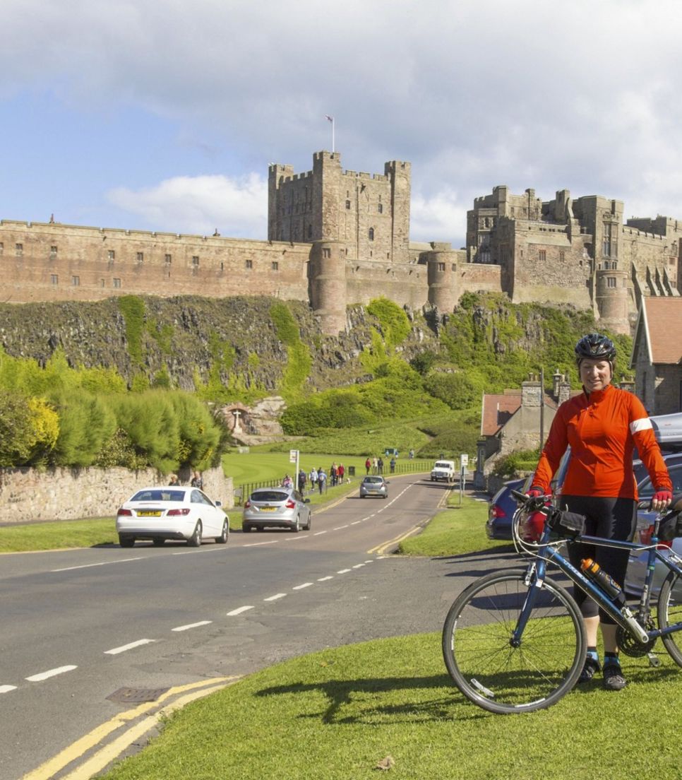Exquisite scenery along the way as you approach imposing Bamburgh Castle 