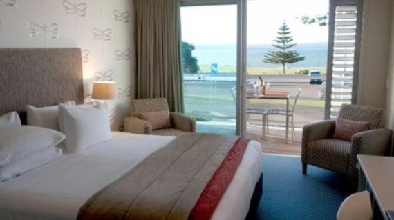 Sleep in premium accommodation and wake up to coastal views