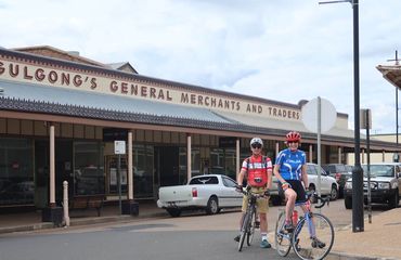 Cyclists in Gulgong