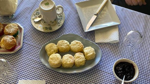 Recharge a little bit for the remainder of the day with delicious afternoon tea and scones on day 4