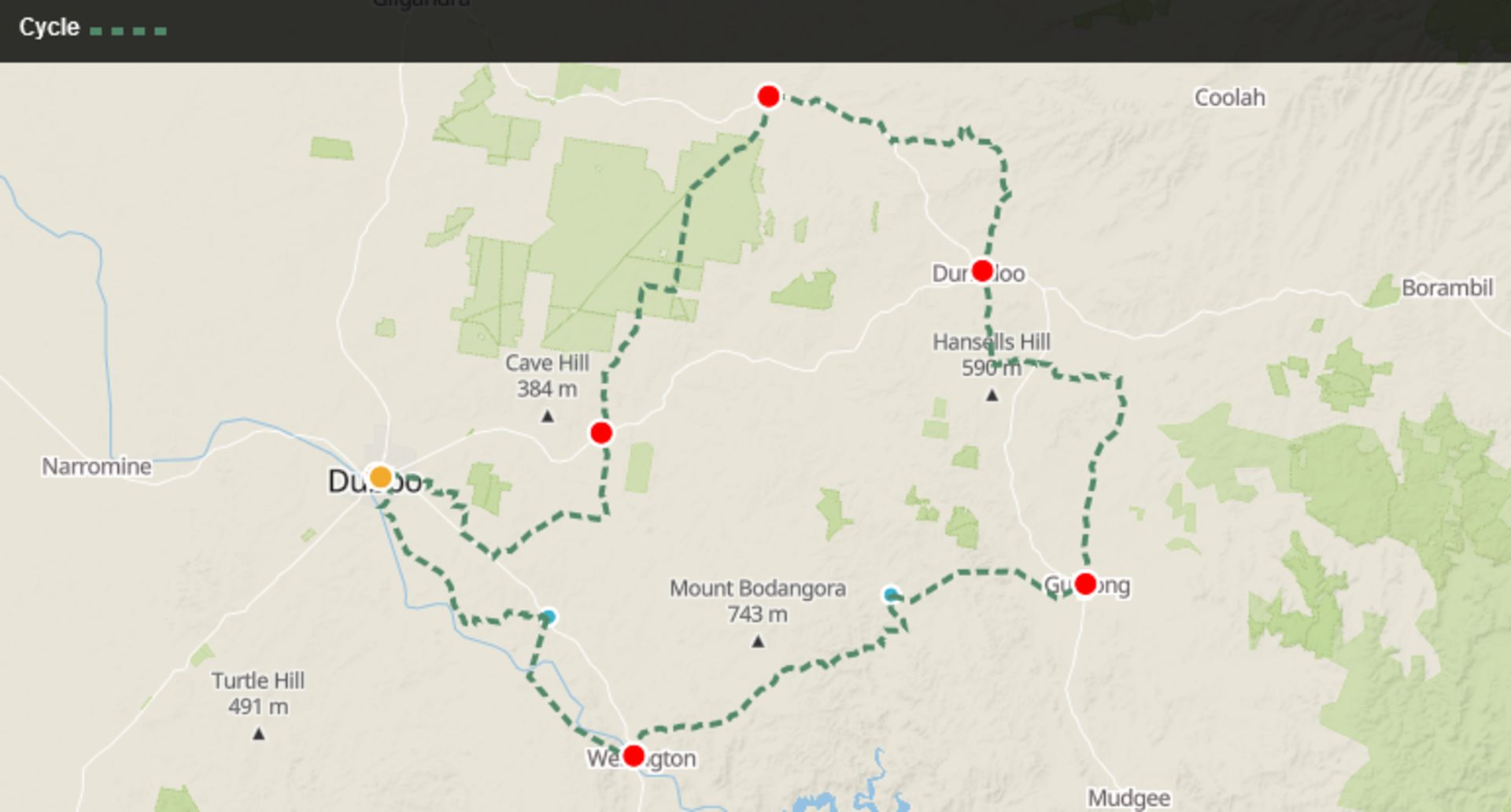 inner west cycle map