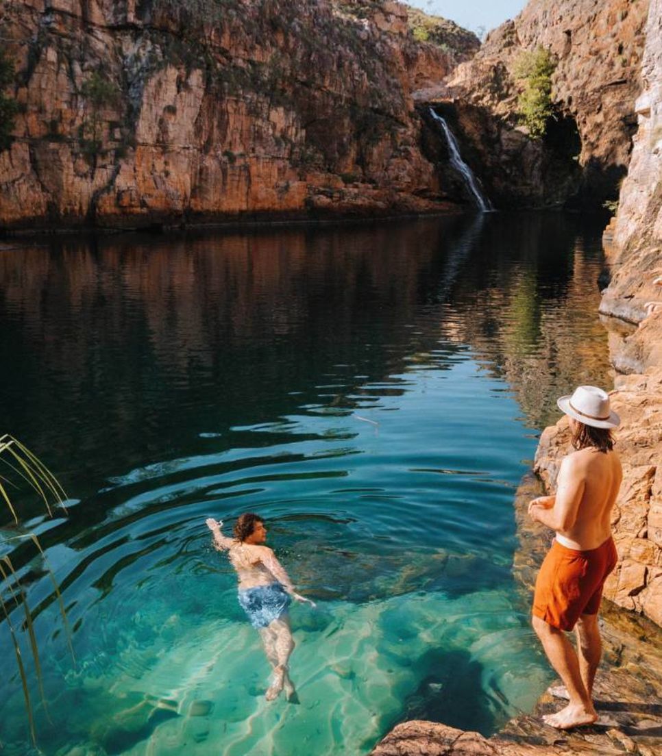 The tour is sprinkled with trips to swimming holes and waterfalls