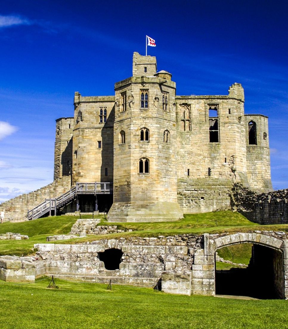 Follow a route through North England and Scotland that's dotted by majestic castles