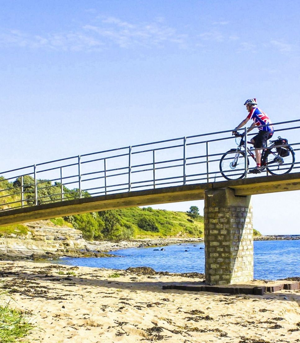 Enjoy the coastal views and breeze on this cycling adventure