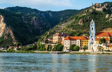 Monastery tower along the Danube