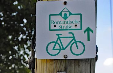 Romantic Road sign post