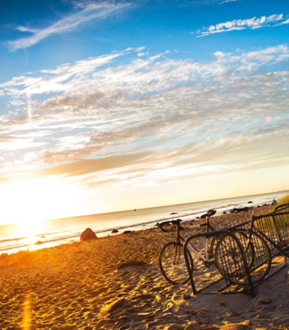 Enjoy coastal rides and sunset views