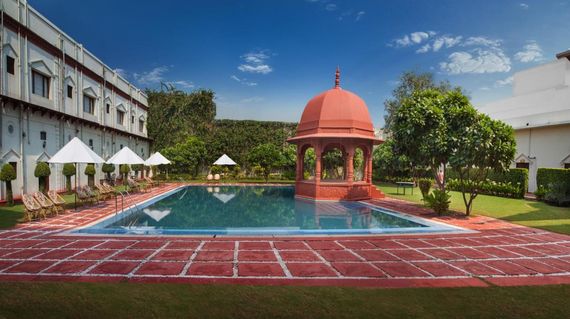 Relish colonial-era charm, lavish accommodations, and iconic Taj Mahal views