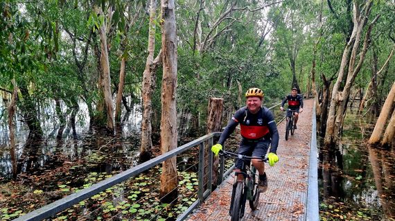 Ride among the trees and experience peaceful biking in the NT