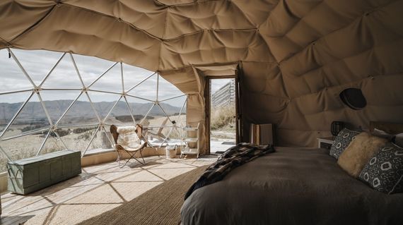 Incredible comfort and views await you at this glamping site on day 5