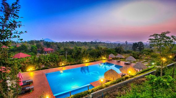 Eco-friendly resort located in the foothills of the Cardamom Mountains