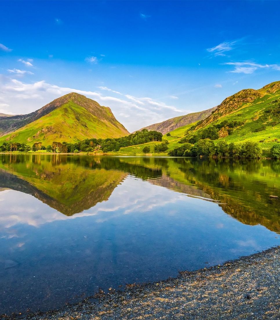 Start the ride biking through the Lake District - a must-see destination in the UK