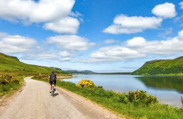 Biking next to water