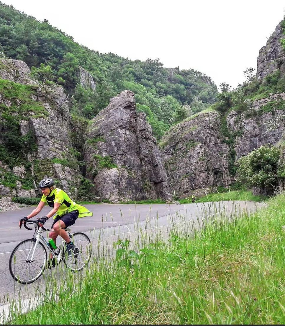 Explore dramatic Cheddar Gorge as you do some spectacular cycling on day 5
