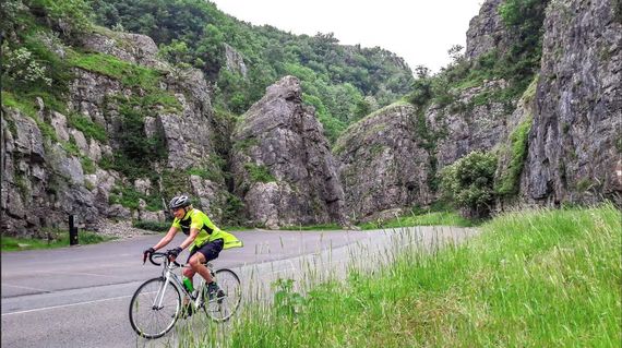 Explore dramatic Cheddar Gorge as you do some spectacular cycling on day 5
