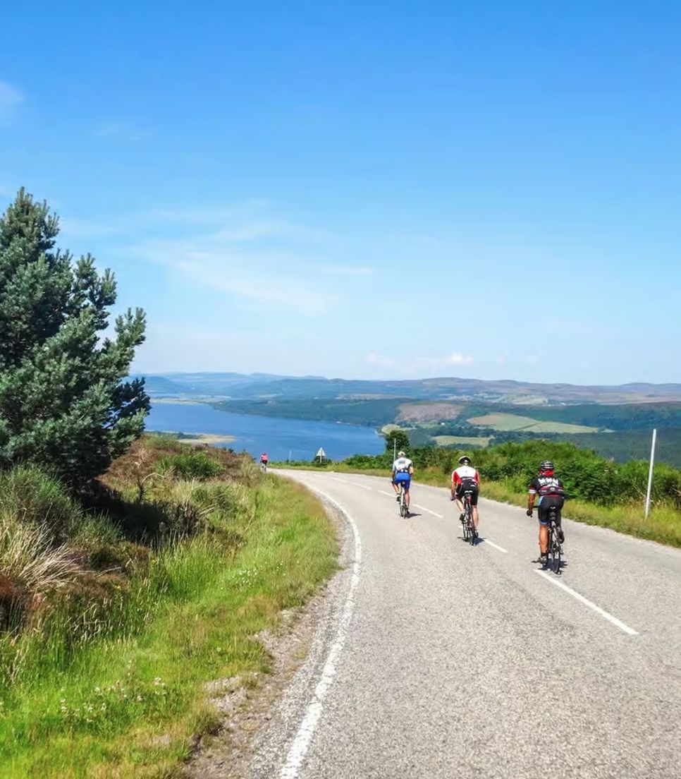 Cycle through the beautiful Cumbrian landscape as you push towards Scotland