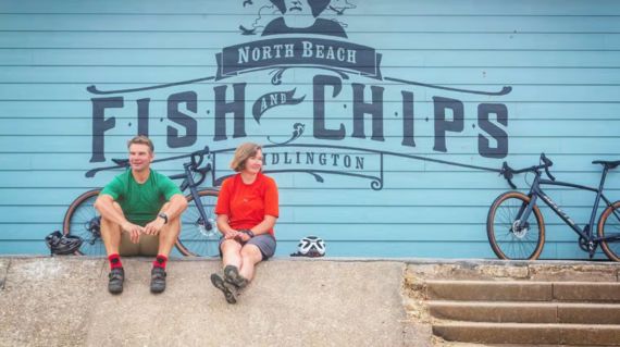 Get stuck into some excellent fish and chips at the end of the day's ride