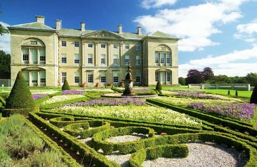 Grand country house and formal gardens