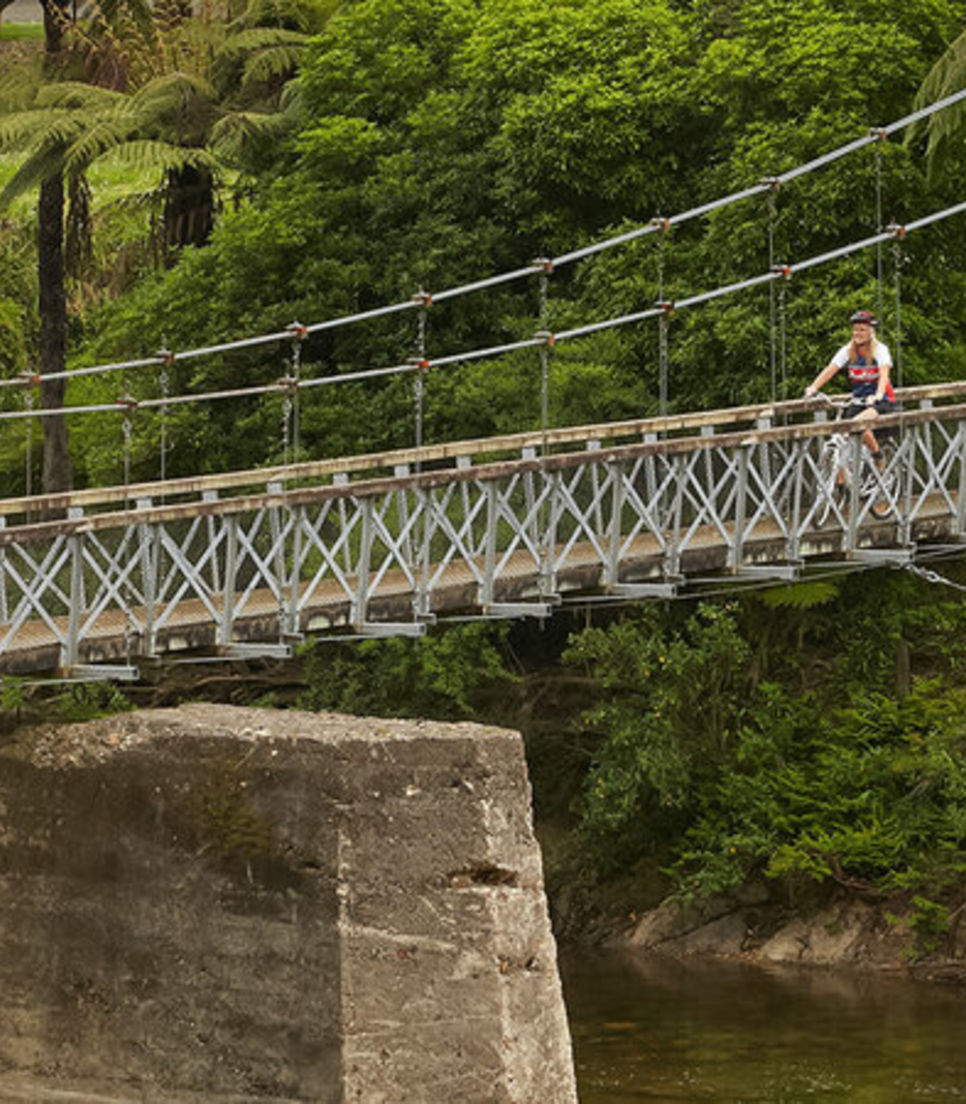 Enjoy a self-guided relaxing bike ride along the HRT