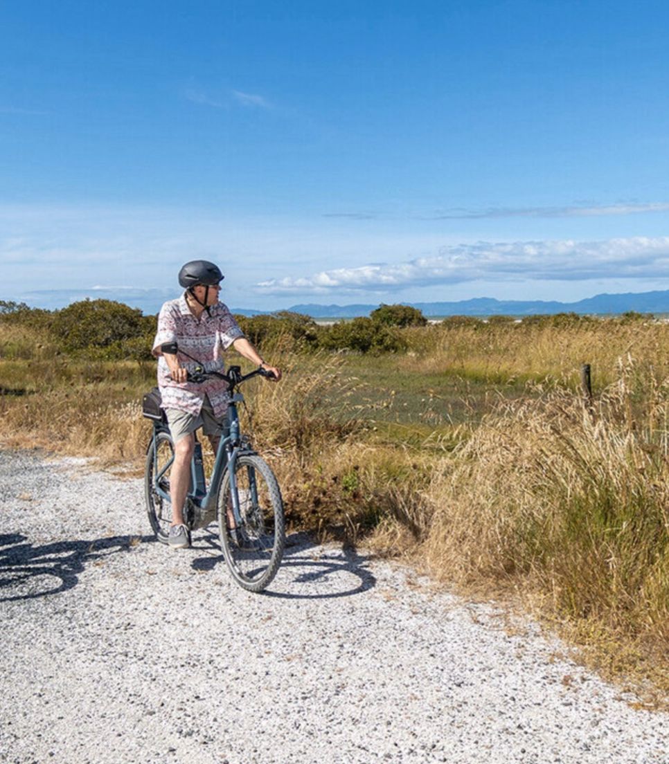 Bike tour a fascinating route with open wide views, a gorge, and sheltered rural riding throughout