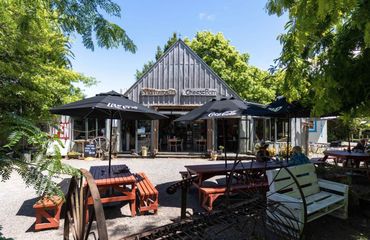 Rustic cafe with outside seating