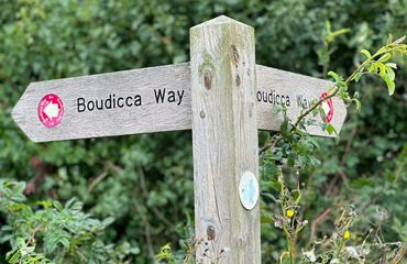 Signpost for Boudicca Way