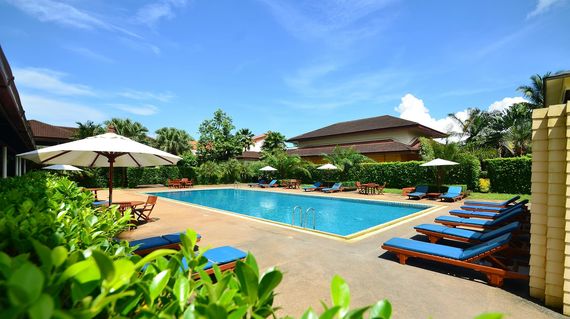 Upscale modern hotel in Ranong's commercial district