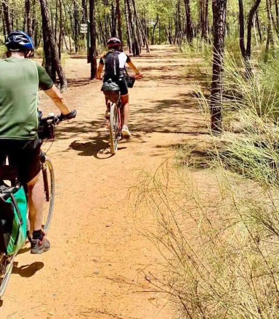 Algarve’s coastal paths, dazzling blue ocean and green landscapes make the perfect backdrop for a family cycling adventure