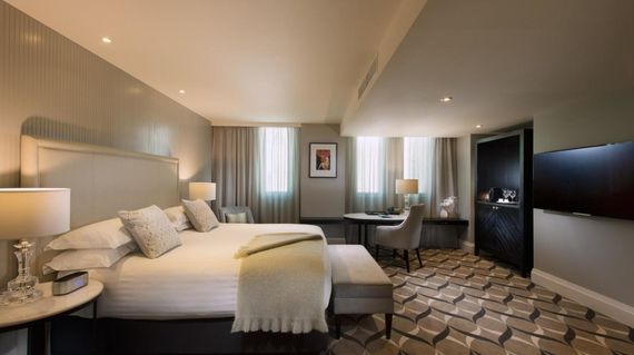 Enjoy your first night at this elegant spacious hotel in a central location