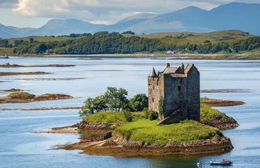 Castle in middle of loch