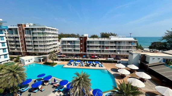 An oceanfront resort nestled on Mae Phim Beach with modern and comfortable rooms