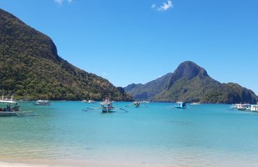 El Nido port with boats