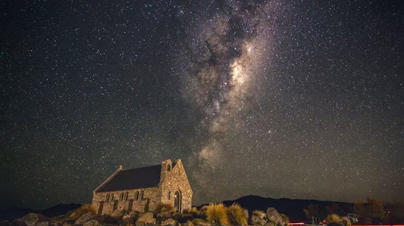 Visit the tiny Church of the Good Shepherd, nestled into the shores of Lake Tekapo 