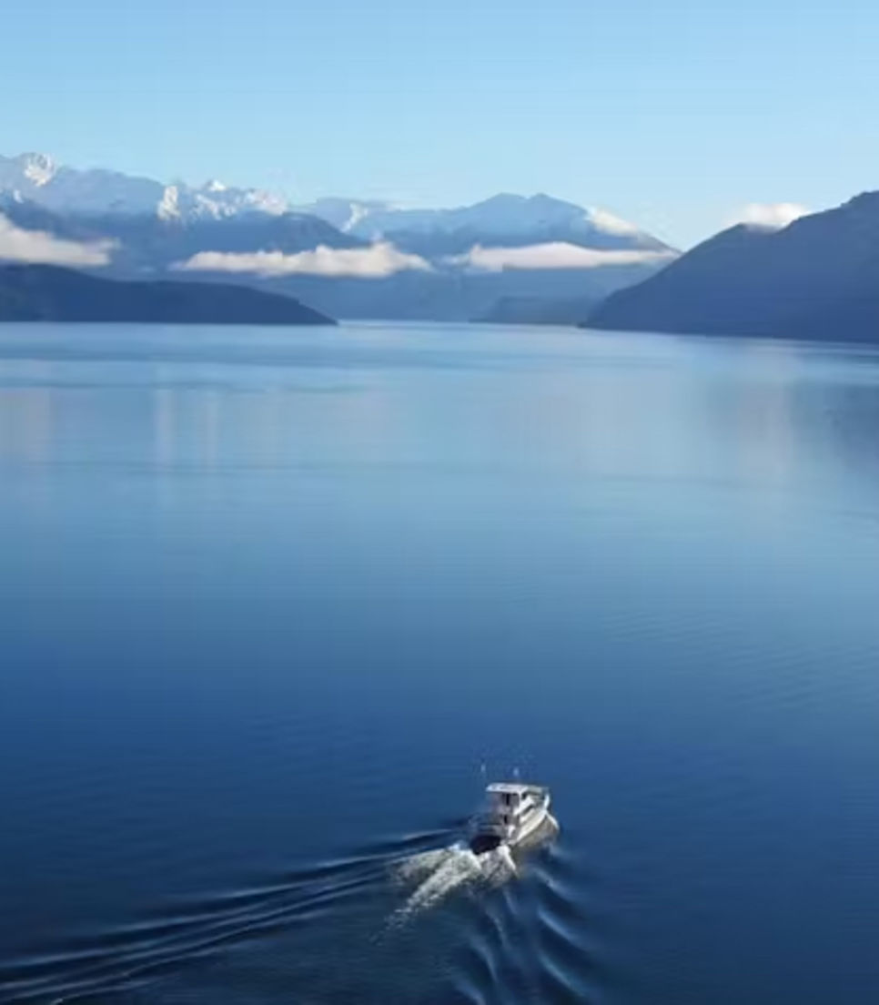 Enjoy a luxury boat cruise on Lake Wanaka to the remote Mou Waho Island nature reserve, home of the lake, on an island, in a lake!