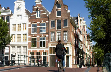 Cyclist in Amsterdam