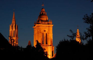 Tower at night