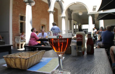 Beer on a table