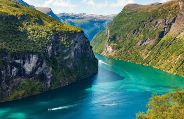 Fjord through the mountains