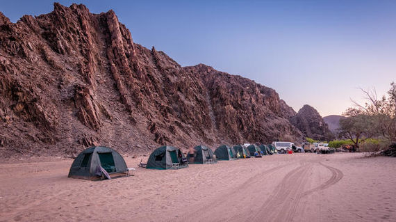 The camp was established as a base for the rangers to protect the endangered black rhino