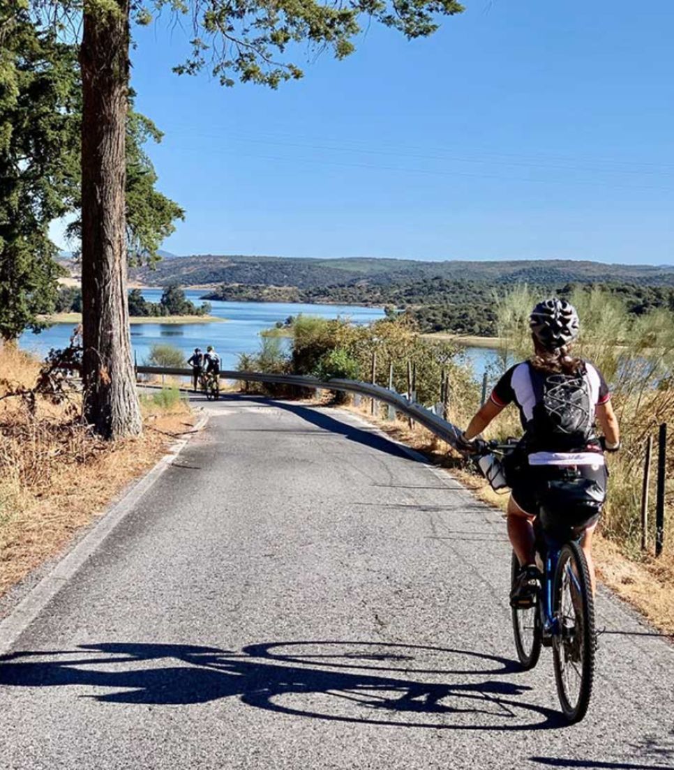 Start and end at the coast but head inland for a stunning cycle tour