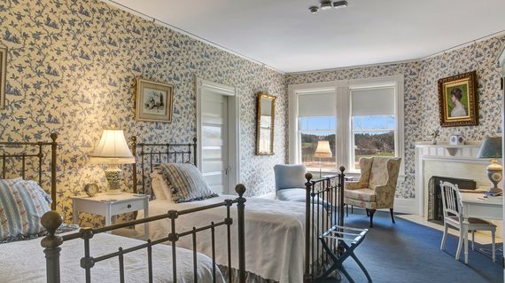 Set on acres of farmland, this historic accommodation offers comfortable luxury and a farm-to-table dining experience.