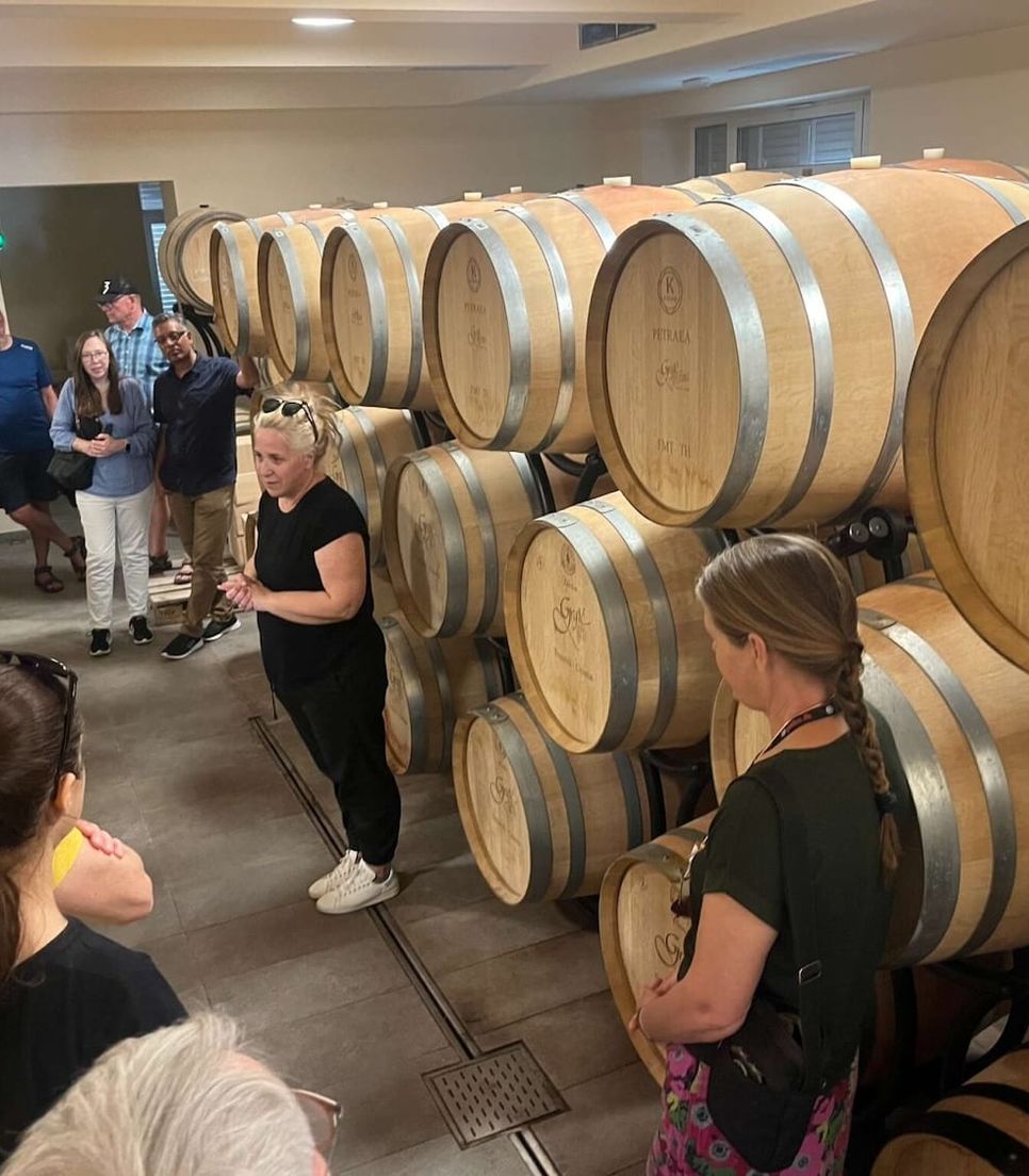 Enjoy guided wine tastings at multiple family-owned wineries