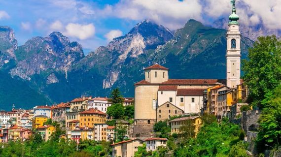 Begin the day with a pleasant ride and treat yourself to gelato afterwards in the city of Belluno